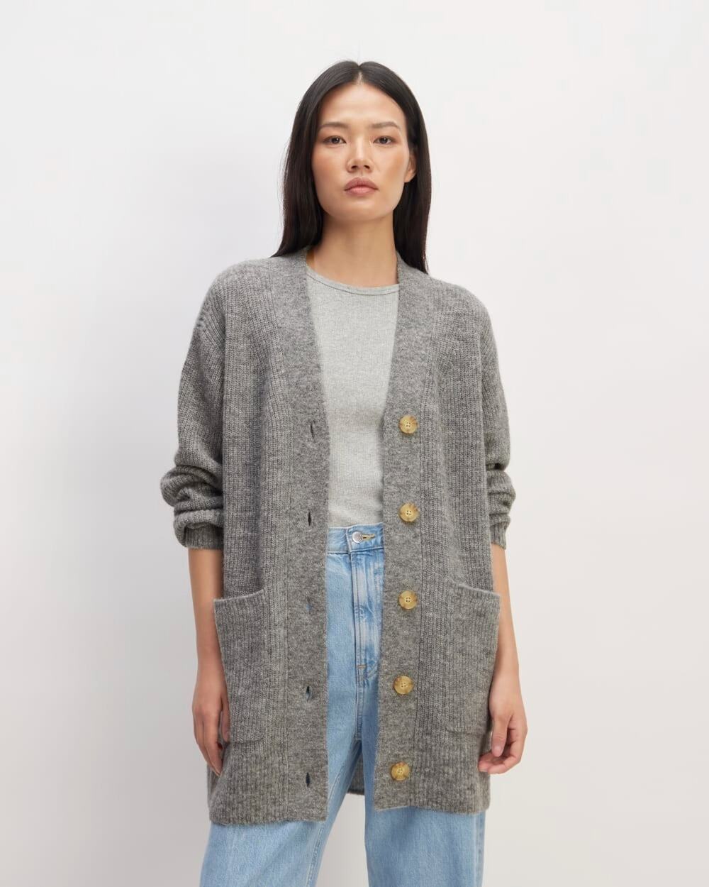 Everlane Oversized Alpaca Blend Pocket Cardigan Sz XL